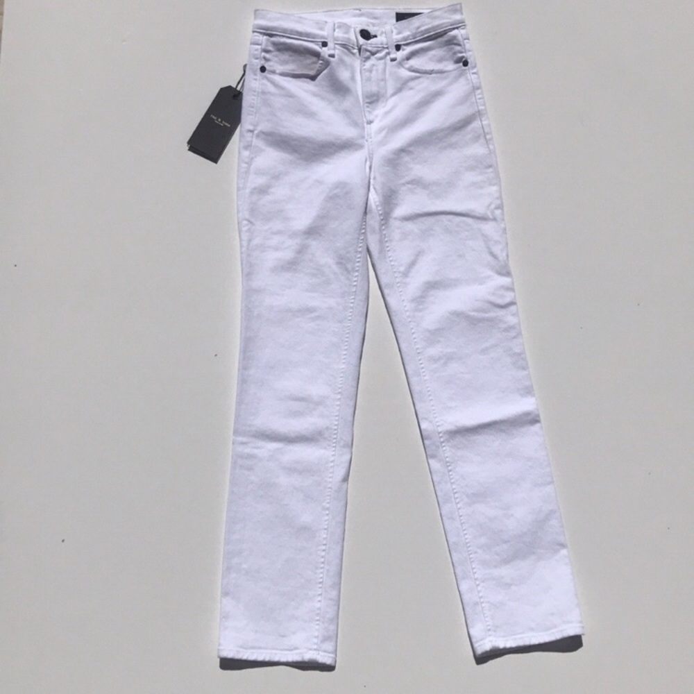 Rag & Bone White Cigarette Jean 24 - Picture 3 of 8
